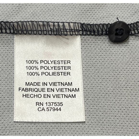 M1-57 AHEAD USA Men's Collared Polo Golf Top Gray Size L - Picture 7 of 8